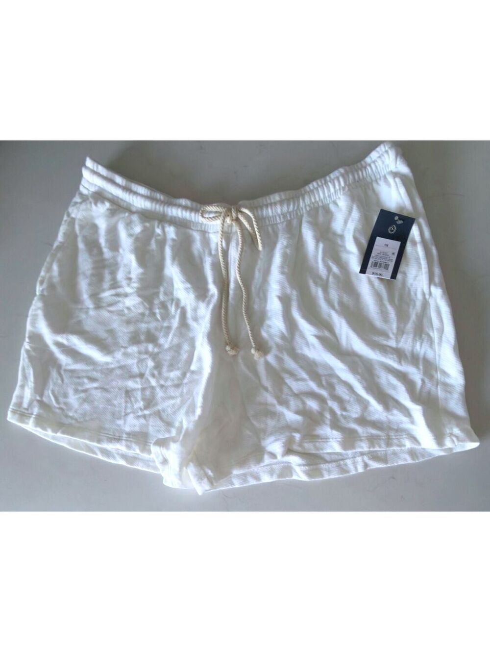 Universal Thread White Drawstring Shorts Women Size 1X